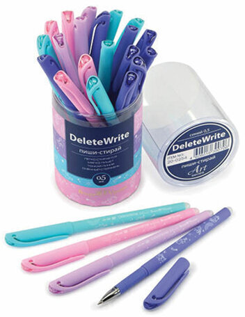 Ручка стираемая гелевая BRUNO VISCONTI Единороги, СИНЯЯ, узел 0,5 мм, линия письма 0,3 мм, 20-0254