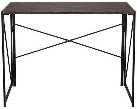 Стол на металлокаркасе BRABIX "LOFT CD-002", 1000х500х750 мм, складной, цвет морёный дуб, 641212