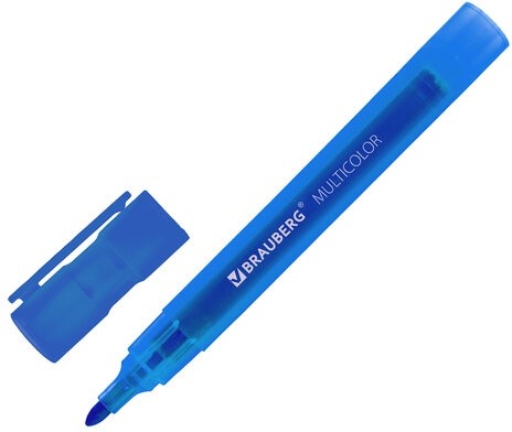 Маркеры стираемые для белой доски НАБОР 12 ЦВЕТОВ, BRAUBERG "MULTICOLOR", 3 мм, 152121