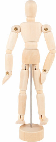 Манекен человека художественный, высота 16 см, натуральное дерево, BRAUBERG ART CLASSIC, 192513