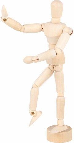 Манекен человека художественный, высота 16 см, натуральное дерево, BRAUBERG ART CLASSIC, 192513