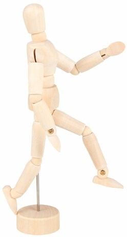 Манекен человека художественный, высота 16 см, натуральное дерево, BRAUBERG ART CLASSIC, 192513