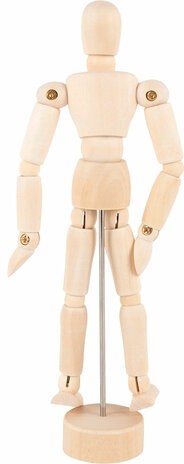 Манекен человека художественный, высота 16 см, натуральное дерево, BRAUBERG ART CLASSIC, 192513