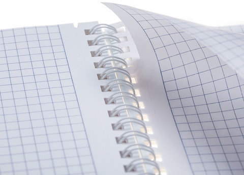 Тетрадь А4, 80 л., HATBER, гребень, клетка, сплошной лак, цветной срез, "Краски дня" (4 вида), 80Т4В1гр