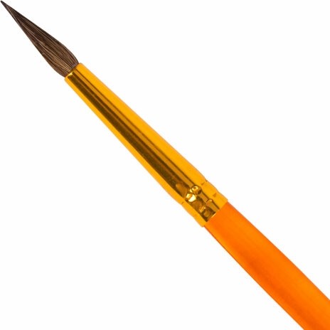 Кисть ПОНИ, круглая, № 3, цветная ручка, ЮНЛАНДИЯ, 201062