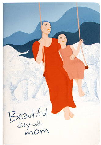 Тетрадь 40 л. в клетку обложка SoftTouch, бежевая бумага 70 г/м2, сшивка, А5 (147х210 мм), BEAUTIFUL DAY, BRAUBERG, 403772