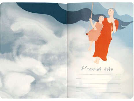 Тетрадь 40 л. в клетку обложка SoftTouch, бежевая бумага 70 г/м2, сшивка, А5 (147х210 мм), BEAUTIFUL DAY, BRAUBERG, 403772