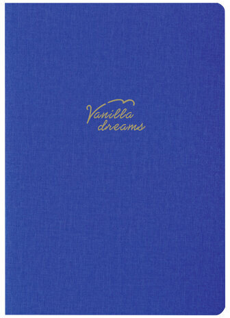 Тетрадь 48 л. в клетку обложка кожзам под лён, сшивка, A5 (147х210мм), СИНИЙ, BRAUBERG PASTEL, 403872