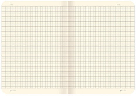 Тетрадь 48 л. в клетку обложка кожзам под лён, сшивка, A5 (147х210мм), СИНИЙ, BRAUBERG PASTEL, 403872