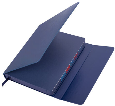 Ежедневник датированный 2024 А5 148х218 мм GALANT "Magnetic", под кожу, клапан, синий, 114758