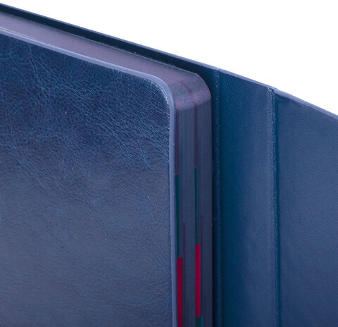 Ежедневник датированный 2024 А5 148х218 мм GALANT "Magnetic", под кожу, клапан, синий, 114758