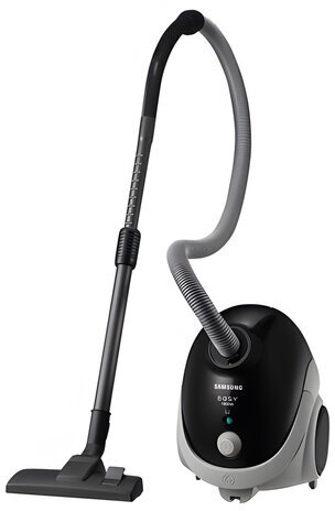Пылесос SAMSUNG SC5241, с пылесборником, потребляемая мощность 1800 Вт, мощность всасывания 410 Вт, черный