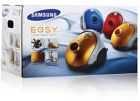 Пылесос SAMSUNG SC5241, с пылесборником, потребляемая мощность 1800 Вт, мощность всасывания 410 Вт, черный