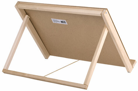 Мольберт-планшет настольный из липы А2, 42х60х36 см, регулируемый угол наклона, BRAUBERG ART, 192339