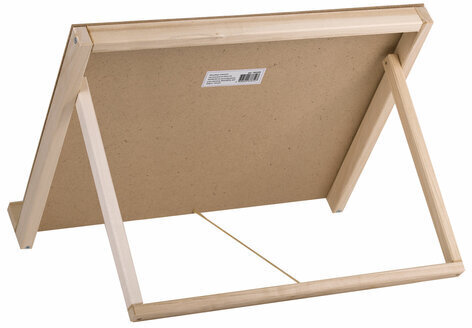 Мольберт-планшет настольный из липы А2, 42х60х36 см, регулируемый угол наклона, BRAUBERG ART, 192339