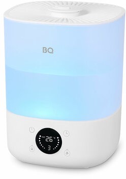 Увлажнитель воздуха BQ (БИ-КЬЮ) HDR1009, объем бака 4 л, 25 Вт, LED-дисплей, аромаконтейнер, белый, 86196444