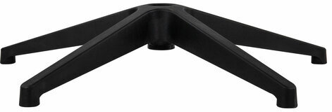 Пятилучие для кресла, нагрузка до 120 кг, диаметр 660 мм, пластиковое, черное, 533053