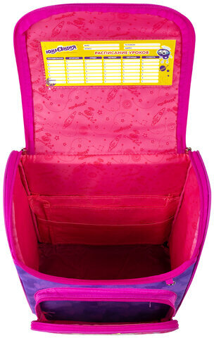 Ранец ЮНЛАНДИЯ WISE, 1 отделение, 3 кармана, устойчивое дно, "Pretty kitty", 37x29х15 см, 271395