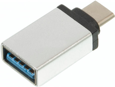 Переходник USB-TypeC RED LINE, F-M, для подключения портативных устройств, OTG, серый, УТ000012622
