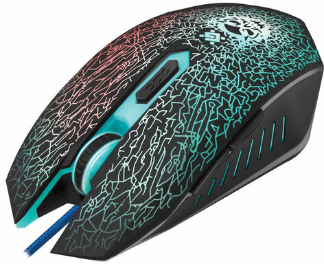 Набор проводной игровой DEFENDER Target MKP-350, USB, клавиатура, мышь 5 кнопок+1 колесо-кнопка, гарнитура, коврик, 52350