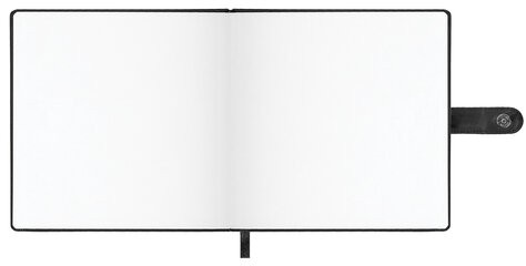 Скетчбук, белая бумага 140 г/м2 200х200 мм, 80 л., КОЖЗАМ, застежка, BRAUBERG ART CLASSIC, черный, 116463