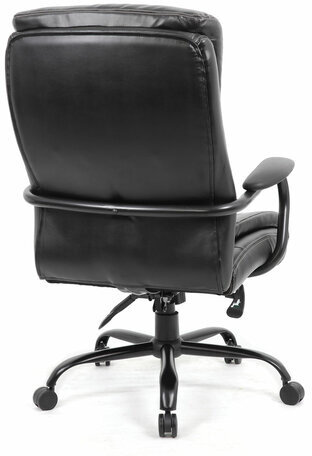 Кресло офисное BRABIX PREMIUM "Heavy Duty HD-004", НАГРУЗКА до 200 кг, экокожа, черное, 531942