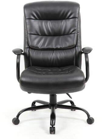 Кресло офисное BRABIX PREMIUM "Heavy Duty HD-004", НАГРУЗКА до 200 кг, экокожа, черное, 531942
