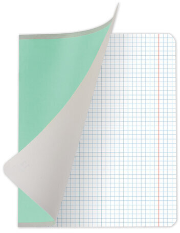 Тетрадь 12 л. ЮНЛАНДИЯ КЛАССИЧЕСКАЯ, клетка, обложка картон, ЗЕЛЕНАЯ, 105638