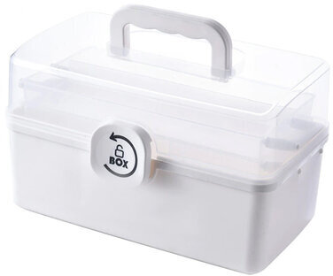 Аптечка домашняя органайзер для хранения универсальный размер MAXI 34,2х21,9х22,6 см, DASWERK, 608475