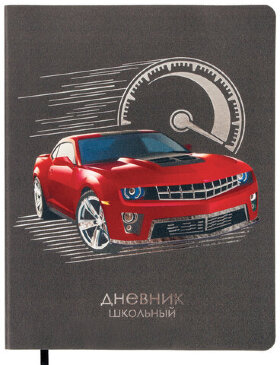 Дневник 1-4 класс 48 л., кожзам (гибкая), печать, фольга, ЮНЛАНДИЯ, "СКОРОСТЬ", 105934