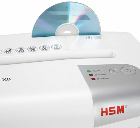 Уничтожитель (шредер) HSM SHREDSTAR X8-4.5x30, 4 уровень секретности, 4,5x30 мм, 8 листов, 18 литров, 1044121