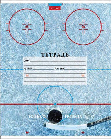 Тетрадь 18 л. HATBER клетка, обложка картон, "Спорт Клуб" (5 видов в спайке), 18Т5В1