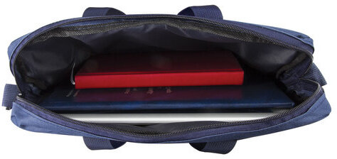 Сумка для документов STAFF "Manager" на молнии с карманом, полиэстер, синий, 37х32х5 см, 228346