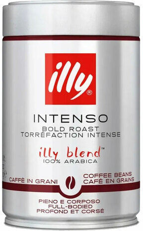 Кофе в зернах ILLY "Intenso" ИТАЛИЯ, 250 г, жестяная банка, 1819