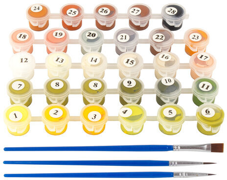 Картина по номерам 40х50 см, ОСТРОВ СОКРОВИЩ "Водная идиллия", на подрамнике, акрил, кисти, 662907