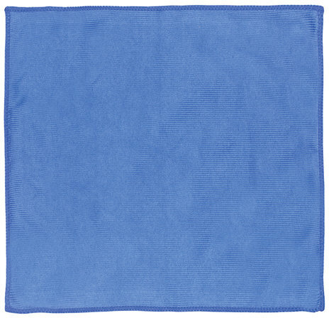 Салфетка для стекла и оптики, микрофибра, 30х30 см, синяя, для офиса, LAIMA, 601256