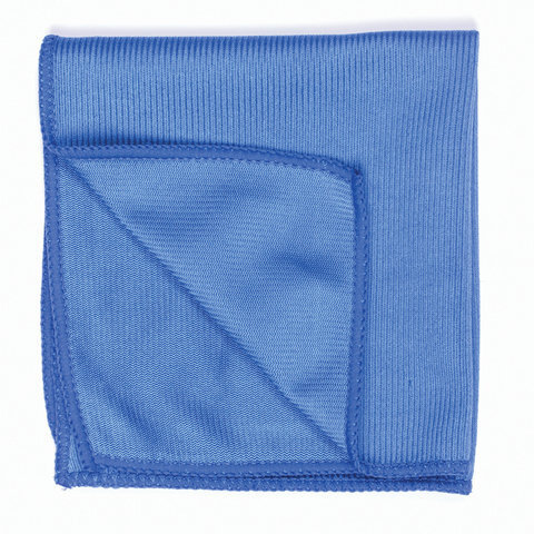 Салфетка для стекла и оптики, микрофибра, 30х30 см, синяя, для офиса, LAIMA, 601256