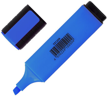 Текстовыделитель ОФИСМАГ, ГОЛУБОЙ, линия 1-5 мм, 151208