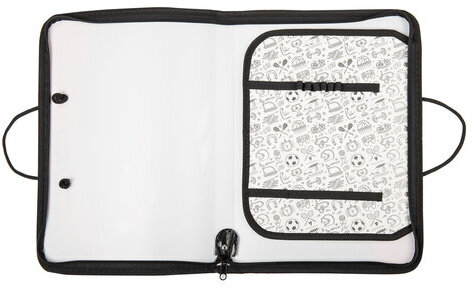 Папка для труда с ручками ПИФАГОР А4, пластик, молния вокруг, органайзер, "Speed", 270158