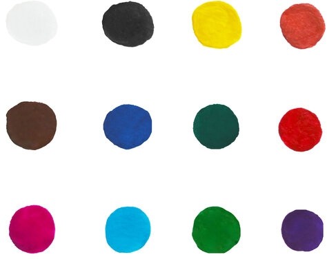 Краски акриловые для рисования и творчества 12 цветов по 20 мл, BRAUBERG HOBBY, 192435