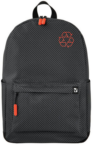 Рюкзак BRAUBERG ENERGETIC универсальный, эргономичный, "Recycle", черный, 43х30х16 см, 270796