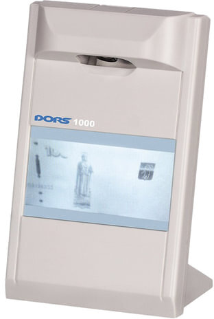 Детектор банкнот DORS 1000 М3, ЖК-дисплей 10 см, просмотровый, ИК-детекция, спецэлемент "М", серый, 1000M3