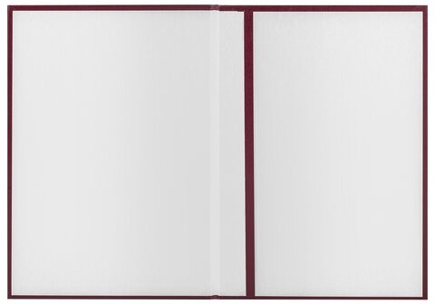 Папка адресная бумвинил "НА ПОДПИСЬ" с гербом России, А4, бордовая, индивидуальная упаковка, STAFF "Basic", 129626