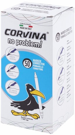Ручка стираемая капиллярная CORVINA (Италия) "No Problem", СИНЯЯ, линия письма 0,5 мм, 41425