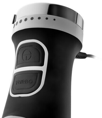 Блендер погружной BRAYER BR1243, 800 Вт, 2 скорости, 2 насадки, стакан, белый