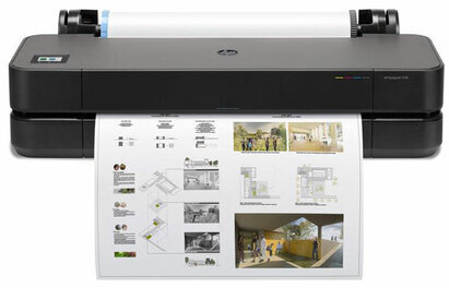 Плоттер HP DesignJet T230 24" А1, Wi-Fi, сетевая карта, без подставки, 5HB07A