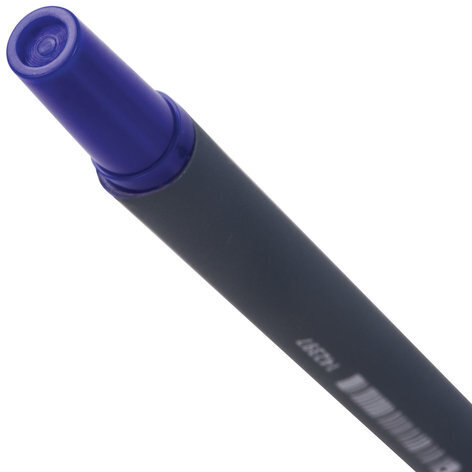 Ручка шариковая STAFF "EVERYDAY" BP-190, СИНЯЯ, корпус прорезиненный синий, узел 0,7 мм, линия письма 0,35 мм, 142397