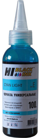 Чернила HI-BLACK для EPSON (Тип E) универсальные, светло-голубые 0,1 л, водные photo, 15070103840U