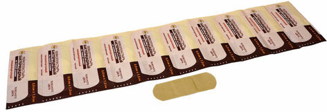 Лейкопластырь бактерицидный LEIKO комплект 1000 шт., 2,5х7,2 см, на тканевой основе, телесного цвета, 213176