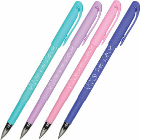 Ручка стираемая гелевая BRUNO VISCONTI Кошечка, СИНЯЯ, узел 0,5 мм, линия письма 0,3 мм, 20-0257